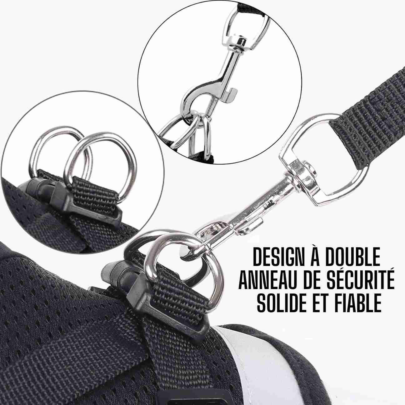 Harnais Réfléchissant Pour Chat – Promenades Sécurisées avec Laisse CATILEM