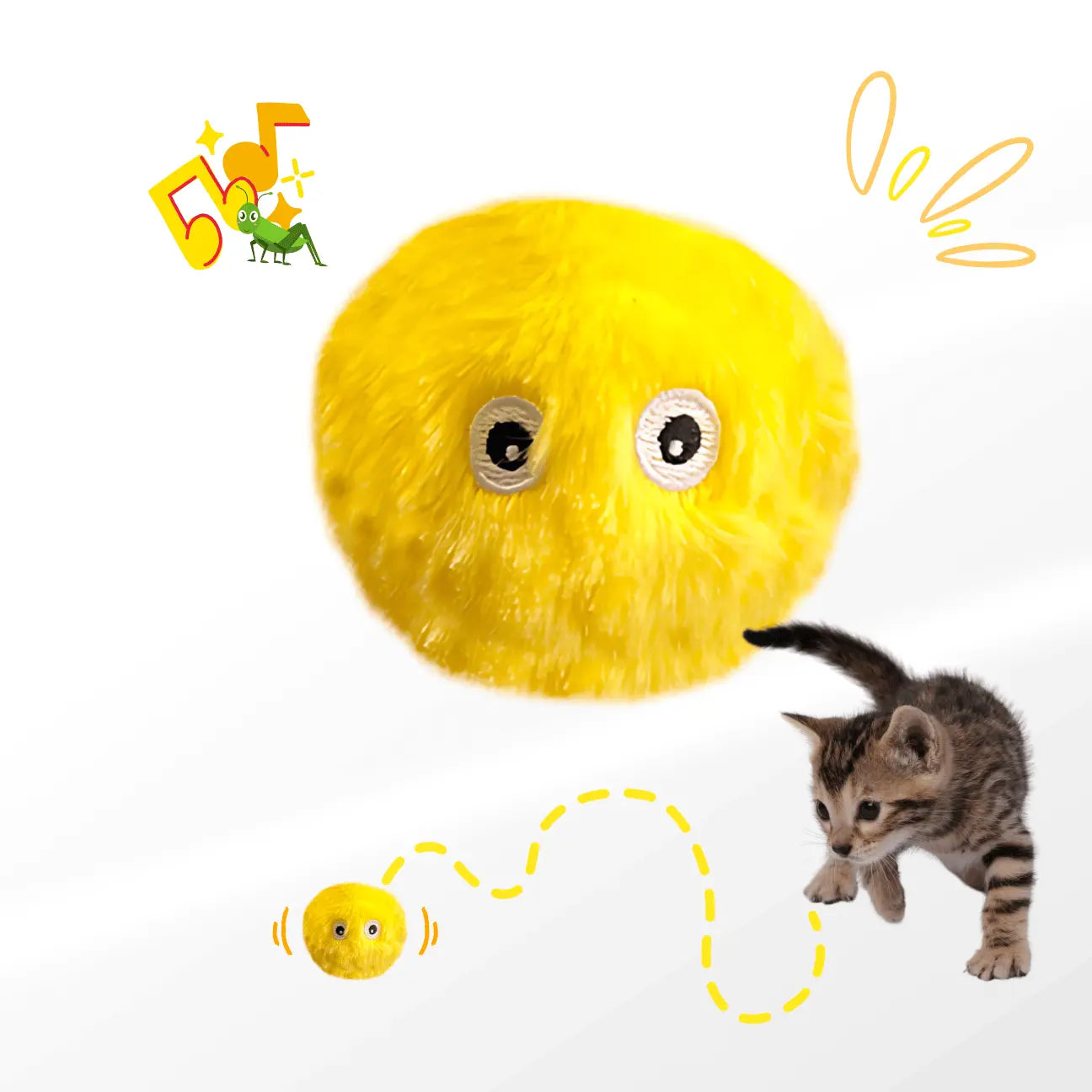 BALLE POUR CHAT INTERACTIVE CATILEM