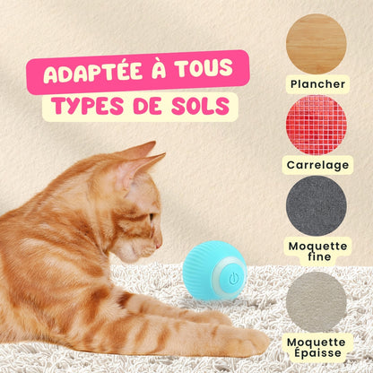 Balle interactive automatique pour chat CatMotion – Idéale contre l’ennui CATILEM