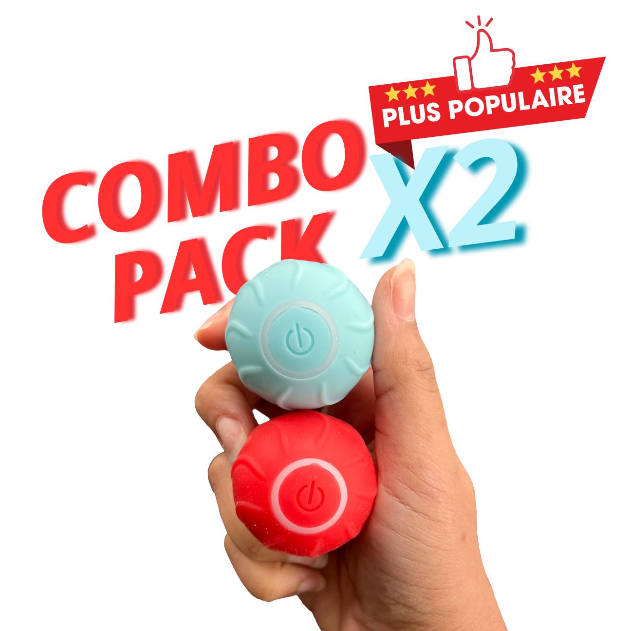 Balle interactive automatique LED pour chat CatBounce – Jeu actif & stimulant contre l'ennui CATILEM