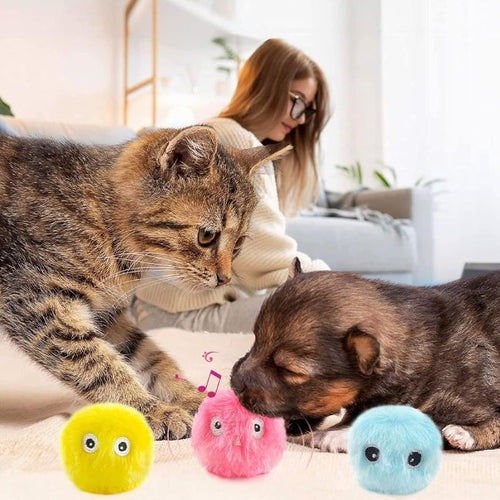 Balle sonore interactive pour chat SoundBall – Stimule l’instinct de chasse CATILEM