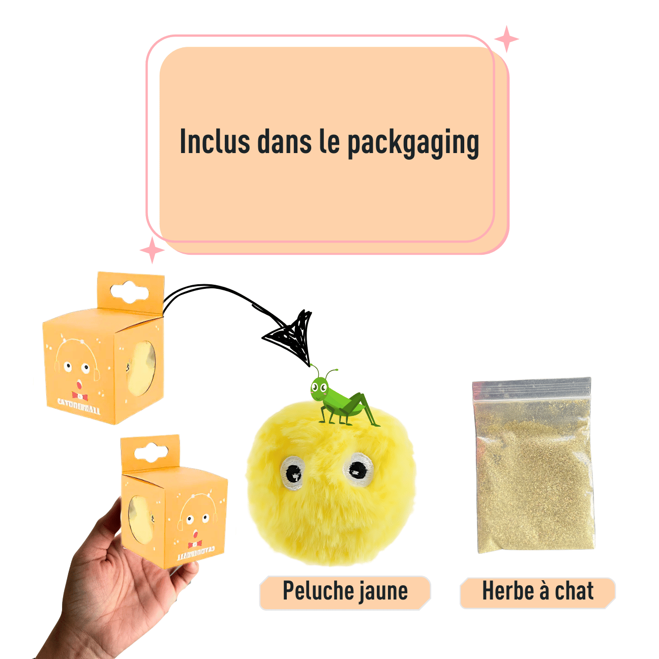 BALLE POUR CHAT INTERACTIVE CATILEM