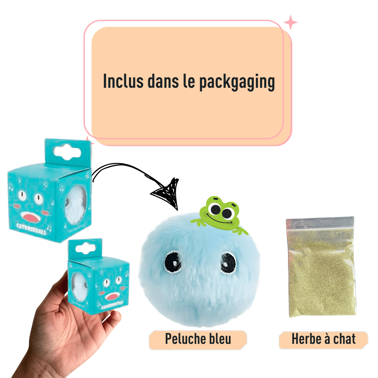 BALLE POUR CHAT INTERACTIVE CATILEM