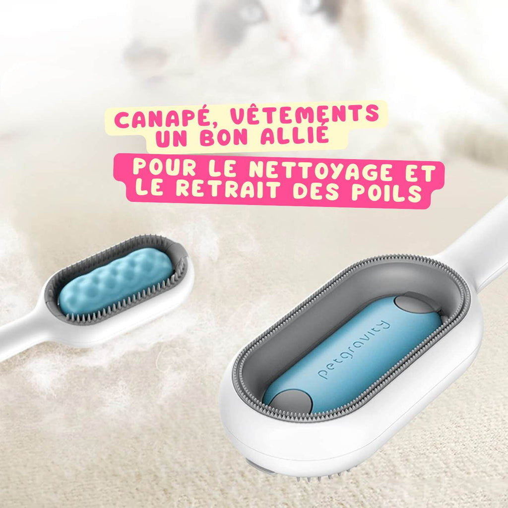 Brosse de toilettage pour chat GroomBrush – Pelage doux & moins de poils CATILEM