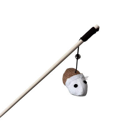 Baguette souris avec plumes – Jouet interactif pour chat - CATILEM