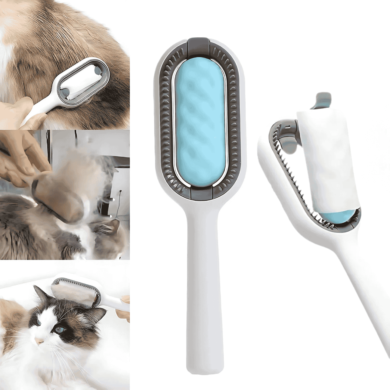 Brosse de toilettage pour chat GroomBrush – Pelage doux & moins de poils - CATILEM