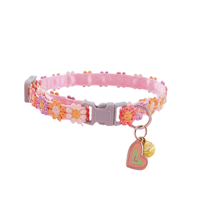 Collier Fleur Pour Chat – Réglable & Élégant avec Clochette - CATILEM