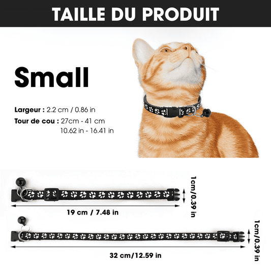 Collier Réfléchissant Pour Chat – Sécurité & Confort avec Clochette - CATILEM