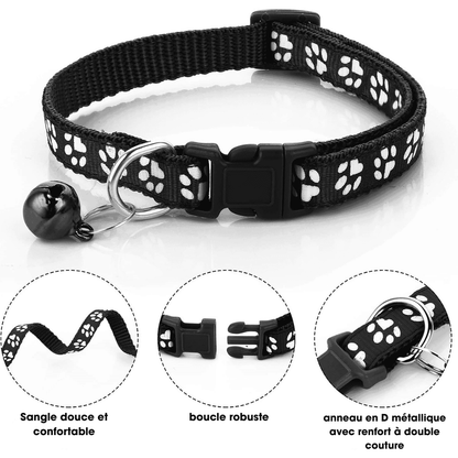 Collier Réfléchissant Pour Chat – Sécurité & Confort avec Clochette - CATILEM