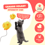 Jouet canard battant interactif pour chat FlappyDuck – Fun & stimulant - CATILEM