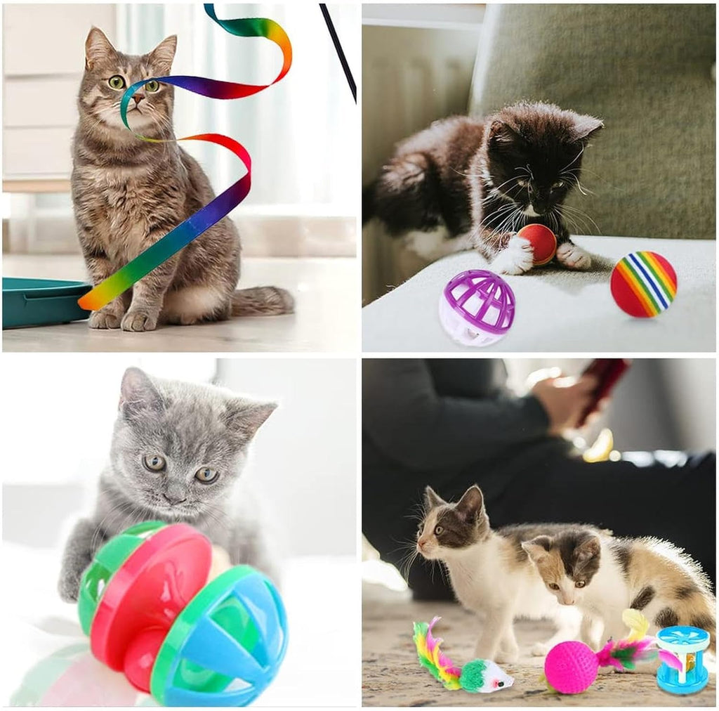 Lot 21 Jouets Pour Chat – Tunnel, Balles & Souris - CATILEM