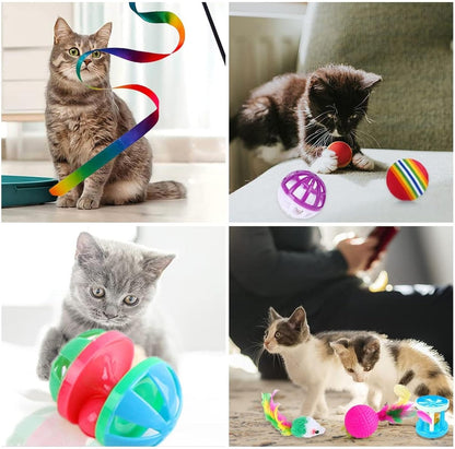 Lot 21 Jouets Pour Chat – Tunnel, Balles & Souris - CATILEM